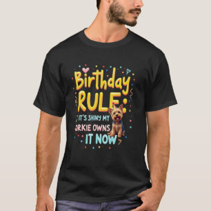 Camiseta Presente Divertido de Aniversário para Cachorro Yo