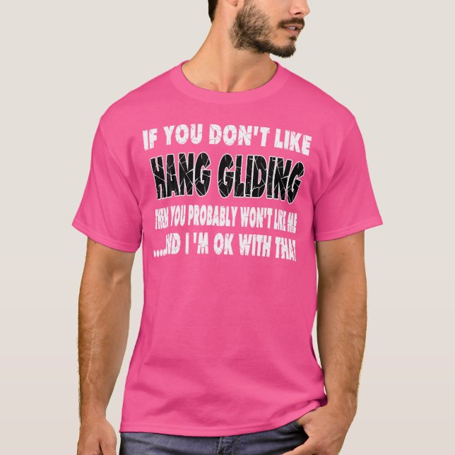Camiseta Presente Divertido de Asseguramento de Asa Delta (Frente)