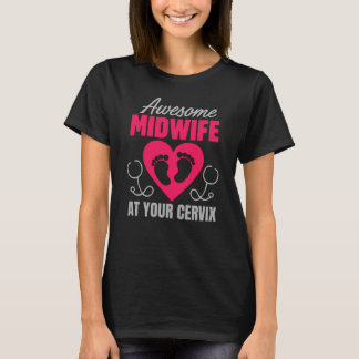 Camiseta Presente Divertido de Parteira para Estudante de D