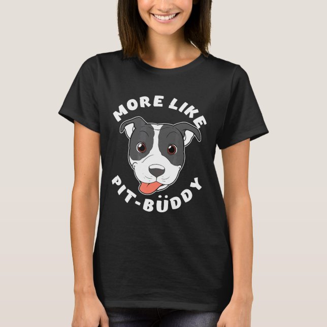 Camiseta Presente Divertido de Pitbull Amante de Pit Bull M (Frente)