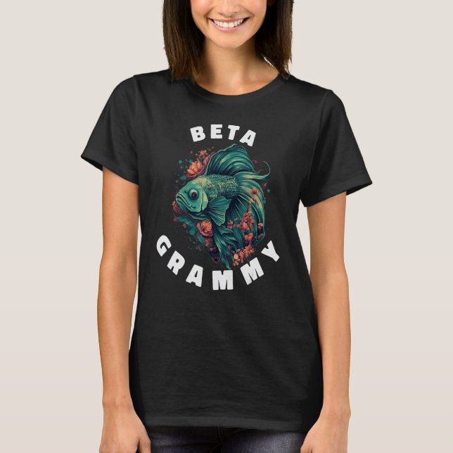 Camiseta Presente Divertido e Divertido de Peixe Beta GRAMM (Frente)