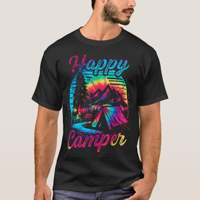 Camiseta Presente Divertido para Amante de Acampamento e Tr (Frente)