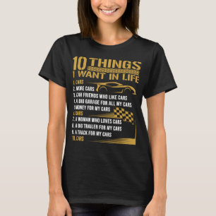 Camiseta Presente Divertido para Amante de Carros - Dez Coi