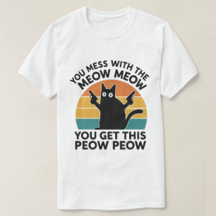 Camiseta Presente Divertido para Amantes de Gatos – Meow Me