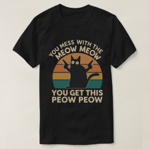 Camiseta Presente Divertido para Amantes de Gatos – Meow Me