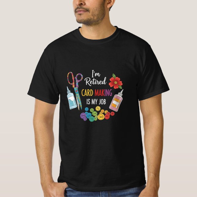 Camiseta Presente Divertido para Artesã Aposentada (Frente)