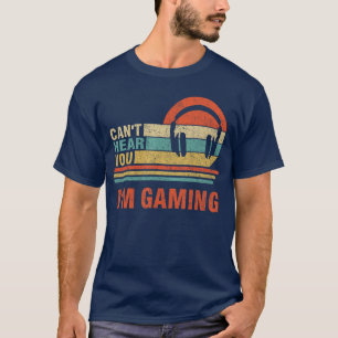 Camiseta Presente Divertido para Gamer Fone de Ouvido Não P