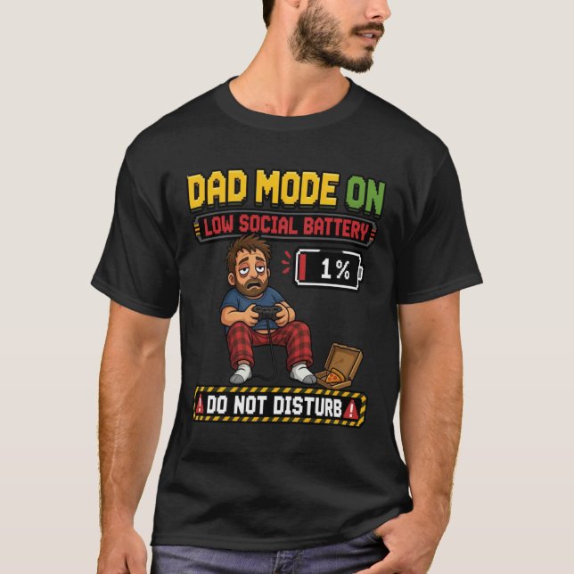 Camiseta Presente Divertido para Pai Gamer | (Frente)