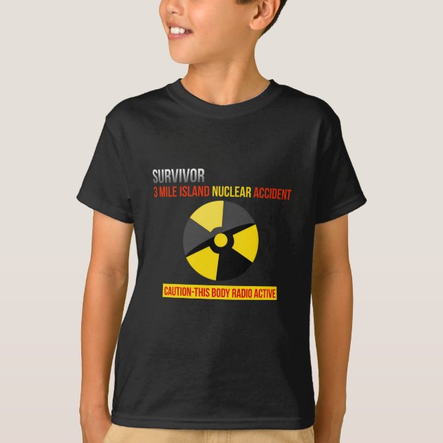 Camiseta Presente do acidente nuclear de Mile Island do (Frente)