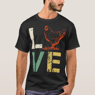 Camiseta Presente do agricultor de aves de capoeira Vintage