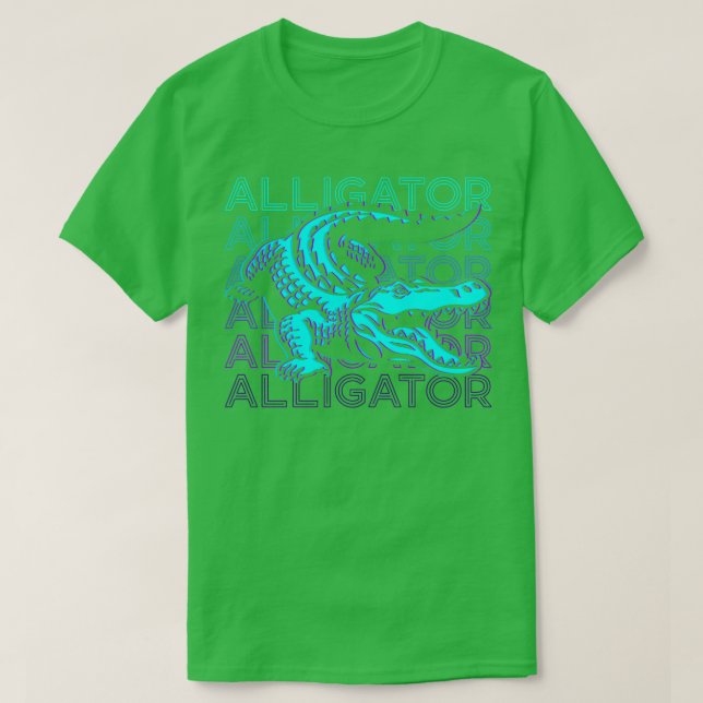 Camiseta Presente do Alligador do Gator Crocodilo do Alliga (Frente do Design)