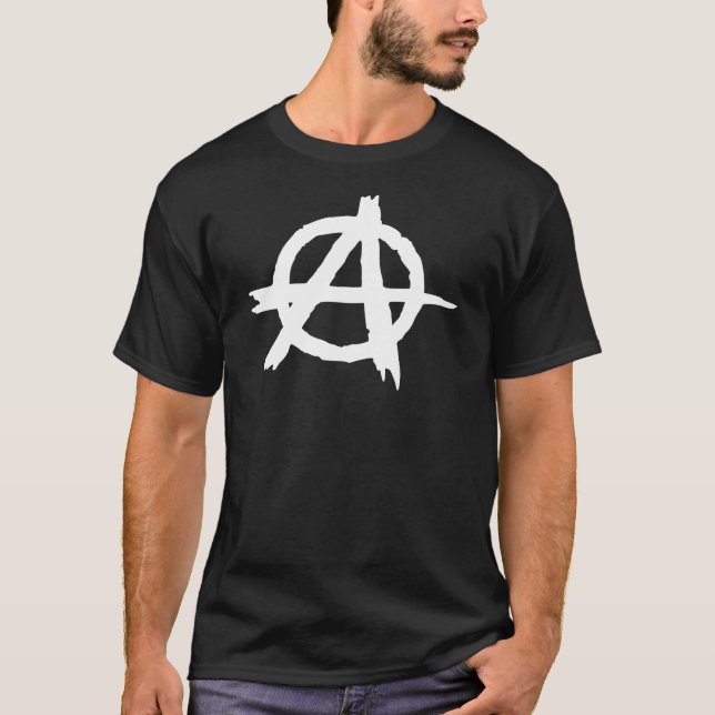 Camiseta Presente do anarquista - símbolo do original da (Frente)
