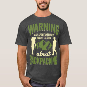 Camiseta Presente do Backpacker de Viagem de Viagem de Emba