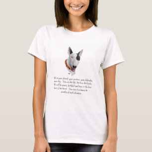 Camiseta Presente do Bull Terrier, Cão Macho