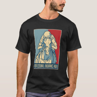 Camiseta Presente do Cavalo Andando Jockey Endurance