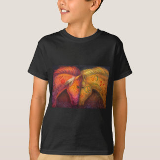 Camiseta Presente do cavalo, cavalos da paz da guerra, arte