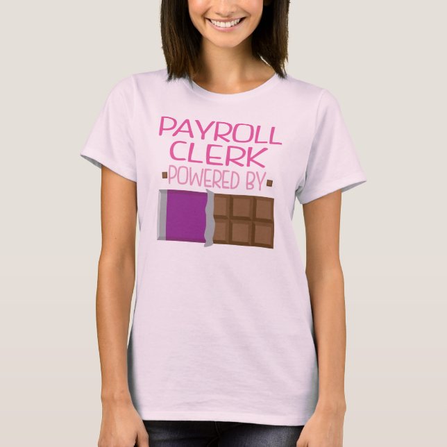 Camiseta Presente do chocolate do caixeiro da folha de (Frente)