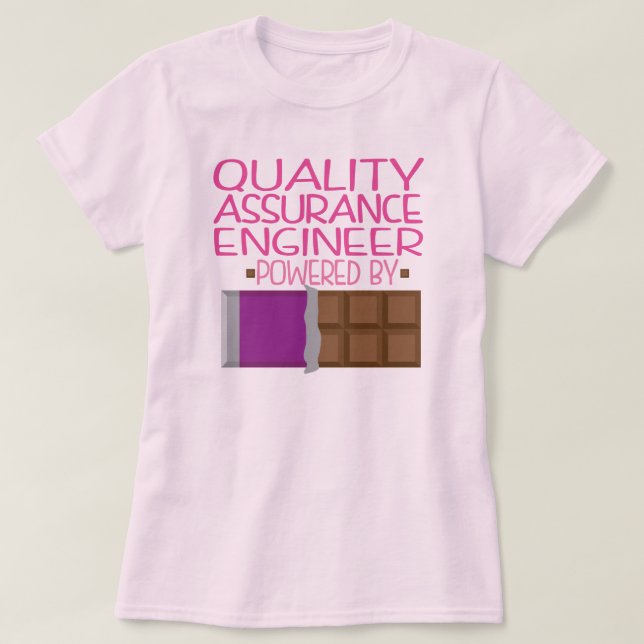 Camiseta Presente do chocolate do engenheiro da segurança (Frente do Design)