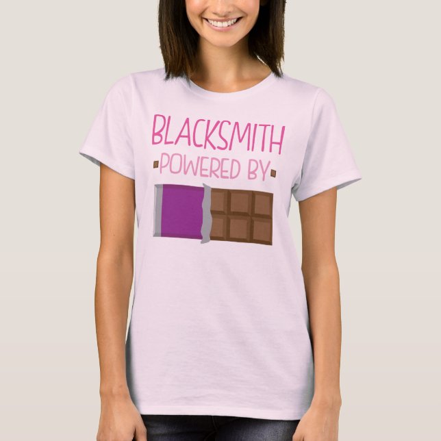 Camiseta Presente do chocolate do ferreiro para a mulher (Frente)