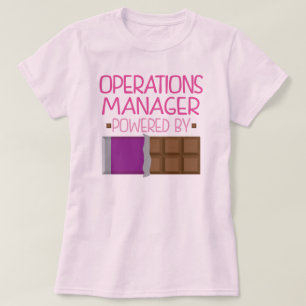 Camiseta Presente do chocolate do gerente de operações para