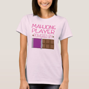 Camiseta Presente do chocolate do jogador de Mahjong para