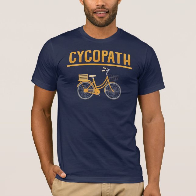Camiseta Presente do ciclista Pun Cycopath para entusiastas (Frente)
