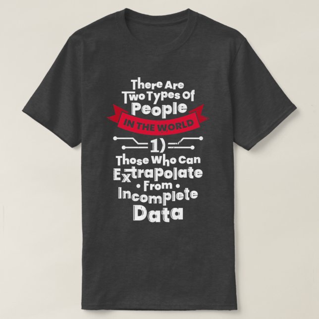 Camiseta Presente do Cientista do Engenheiro de Dados (Frente do Design)