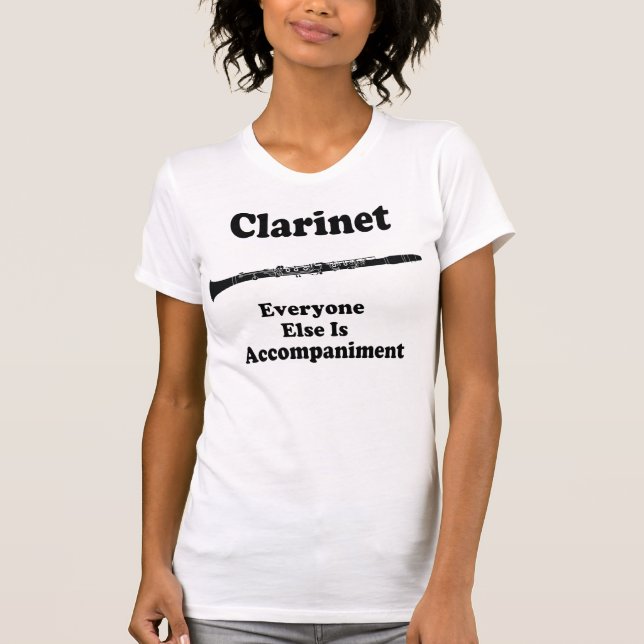 Camiseta Presente do clarinete (Frente)