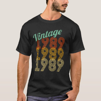 Camiseta Presente do clássico do vintage 1989 do