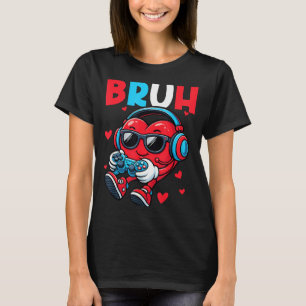 Camiseta Presente do Controlador de Vídeo Game do Coração d