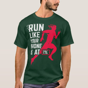 Camiseta Presente do corredor da maratona em corrida
