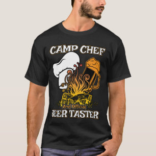 Camiseta Presente do cozinheiro chefe do acampamento para