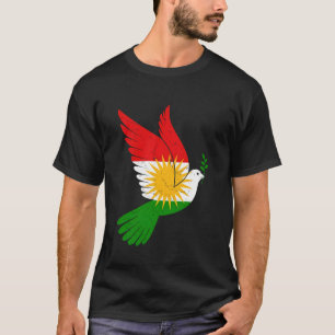 Camiseta Presente do Curdistão Curda Aqui Biji Newroz Curde