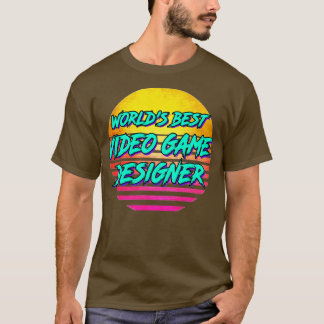 Camiseta Presente do Designer de Vídeo Retro dos anos 80