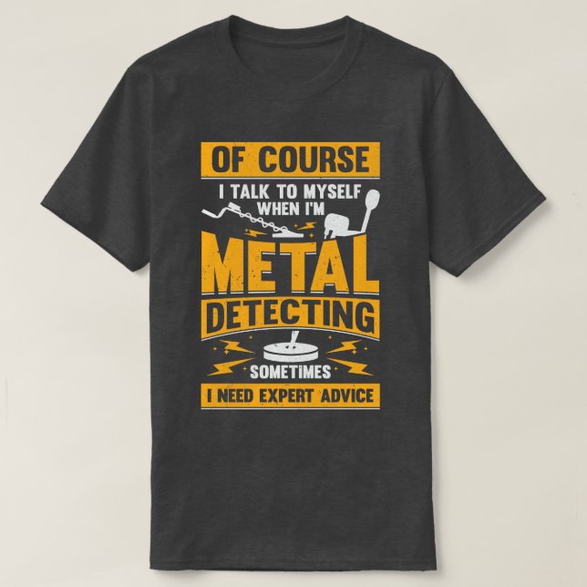 Camiseta Presente do Detector de Detecção de Metais de Caça (Frente do Design)