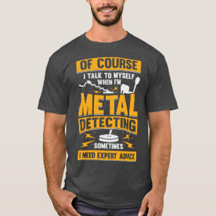 Camiseta Presente do Detector de Detecção de Metais de Caça