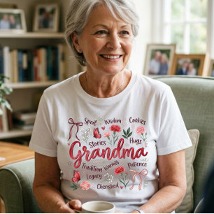 Camiseta Presente do Dia das Mães para a Vovó dos Netos