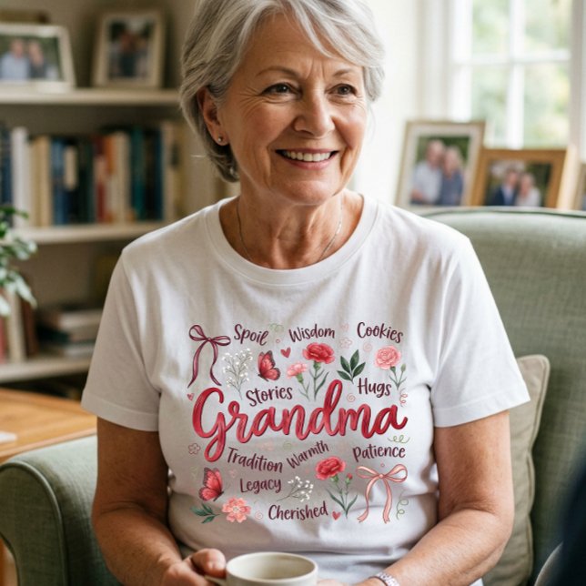 Camiseta Presente do Dia das Mães para a Vovó dos Netos (Criador carregado)