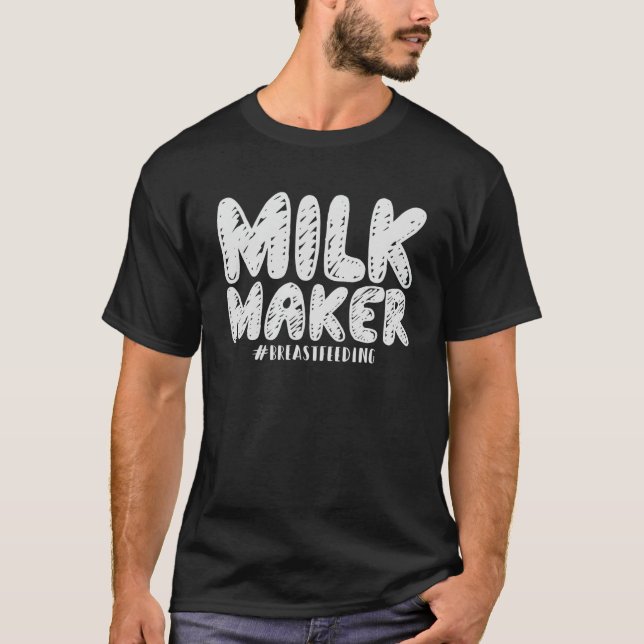 Camiseta Presente do Dia de as mães de amamentação (Frente)