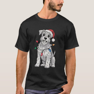 Camiseta Presente do Dia de Natal do Schnauzer Miniatura Am