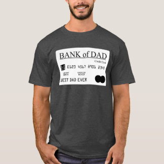Camiseta Presente do Dia de os pais do Melhor Pai do Banco 