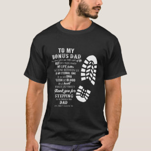 Camiseta Presente do Dia de os pais do Pai Mens Bonus do fi