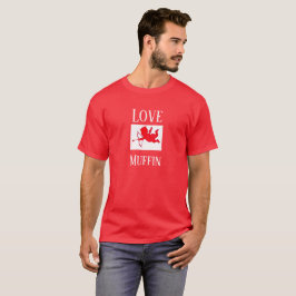 Camiseta Presente do Dia dos Namorados Love Muffin para Ele
