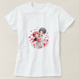 Camiseta presente do dia dos namorados para casais fofos