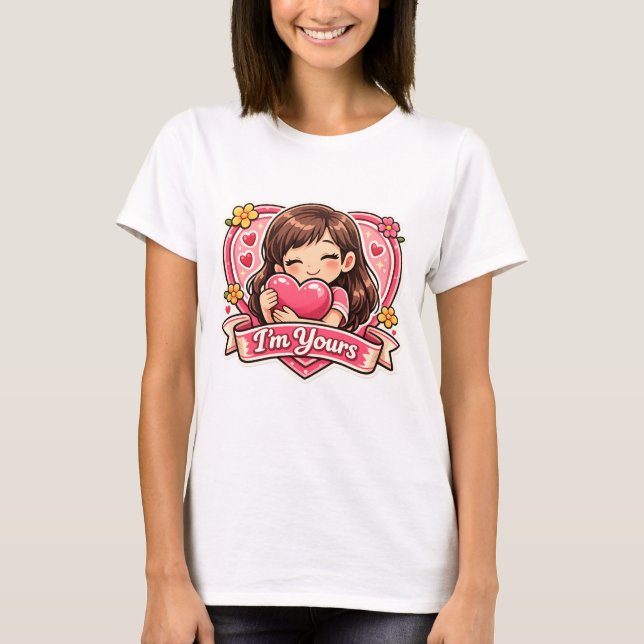 Camiseta Presente do Dia dos Namorados para ela (Frente)