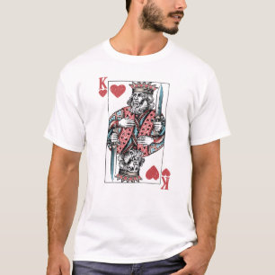 Camiseta Presente do Dia dos Namorados Rei de Copas para Ho