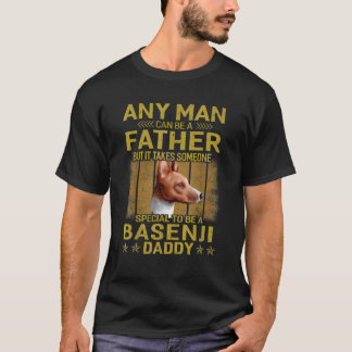 Camiseta Presente do Dia dos Pais Basenji Daddy Dog Dad de