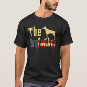 Camiseta Presente do Dia dos Pais Dogfather Doberman Pinsch