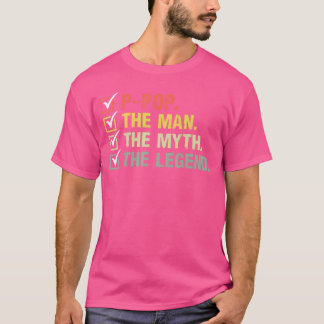 Camiseta Presente do Dia dos Pais para o Papai Mito Lenda v