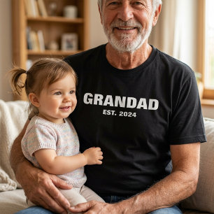 Camiseta Presente do Dia dos Pais para o Vô Est Novo Avô